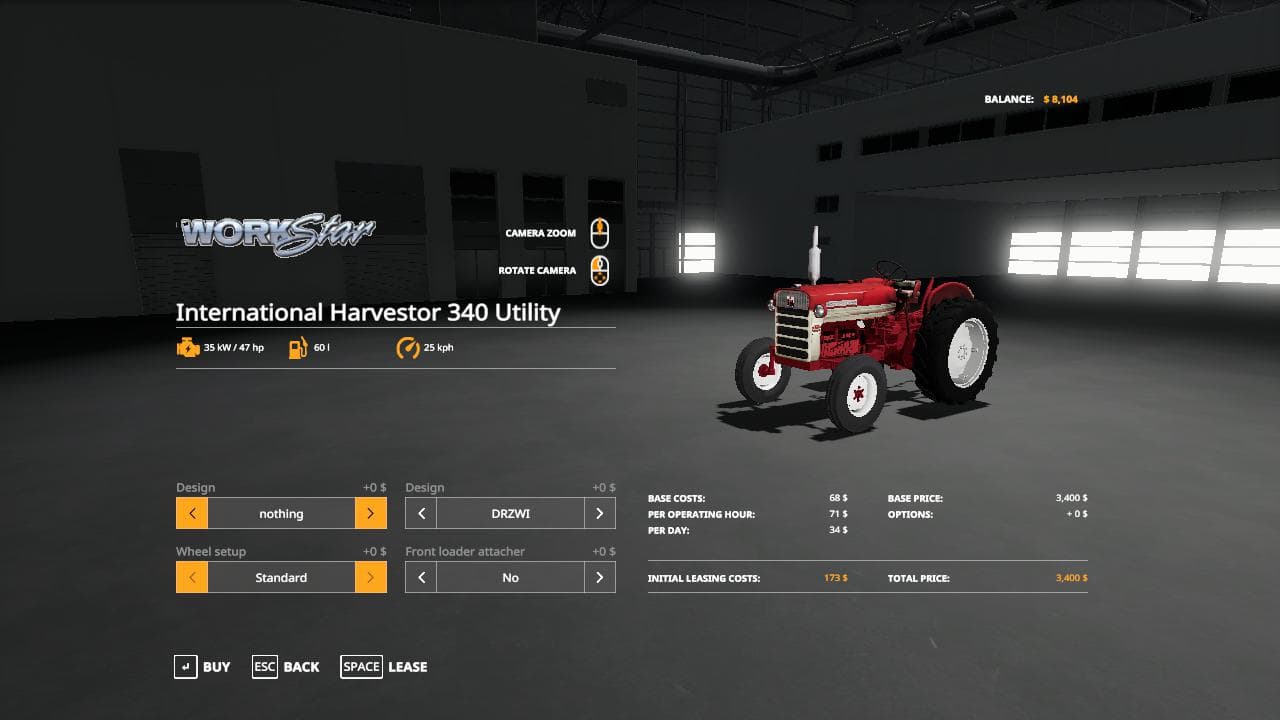 INTERNATIONAL 340 UTILITY AG TIRES WIP