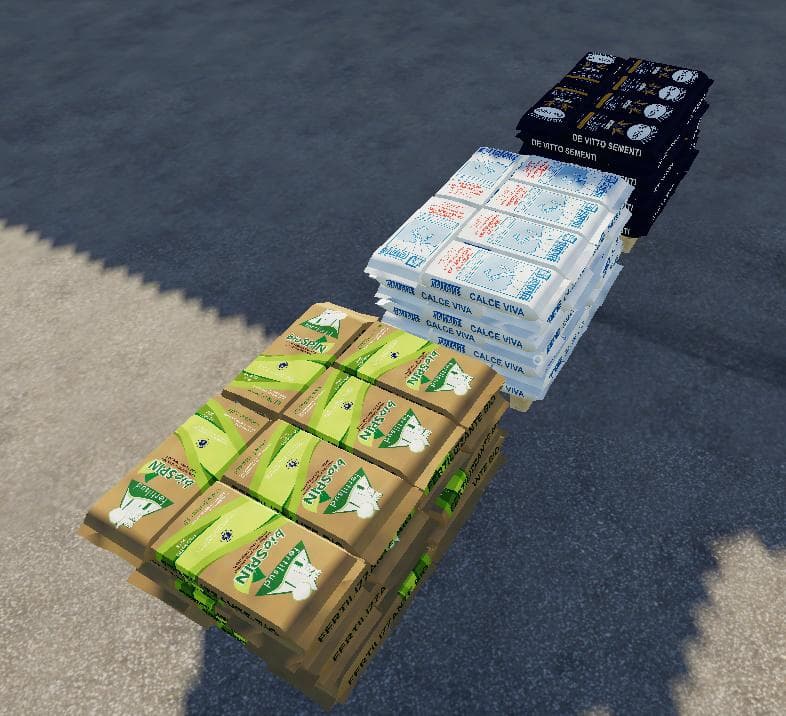 ITALIAN SEEDS, LIME AND FERTILIZER PALLETS 4