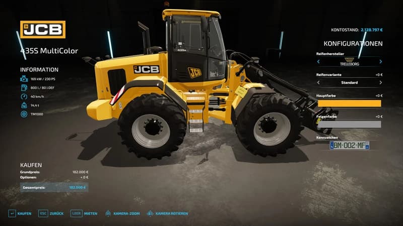 JCB 435S WHEEL LOADER (MULTICOLOR)