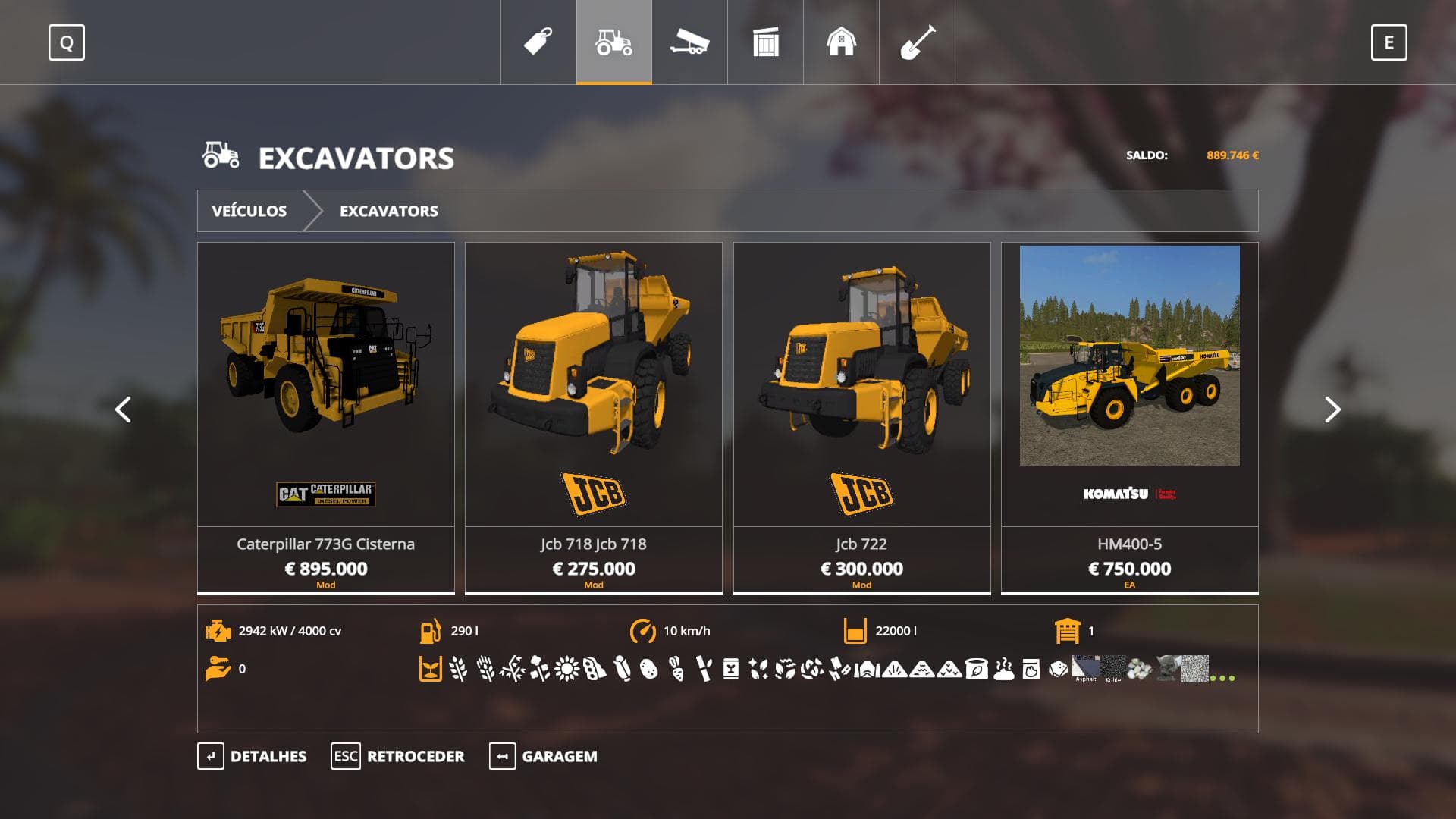 JCB 718 / 722 DUMPERS PACK 5