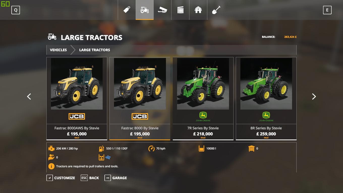 JOHN DEERE 7R 2020 SERIE 3