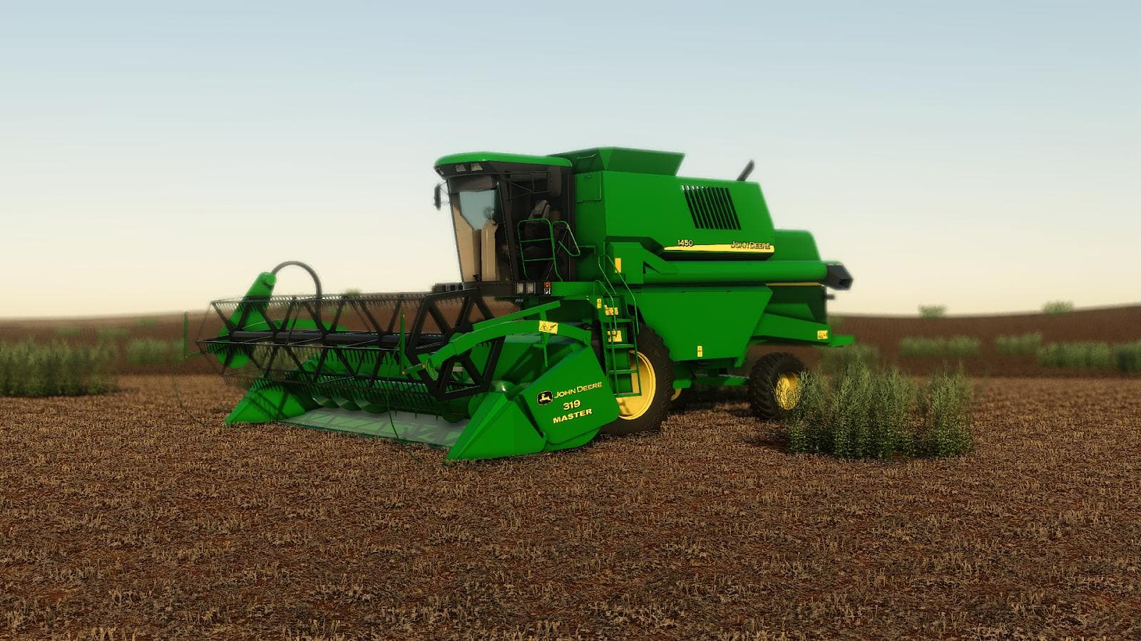 JOHN DEERE 1450 + PLATFORM