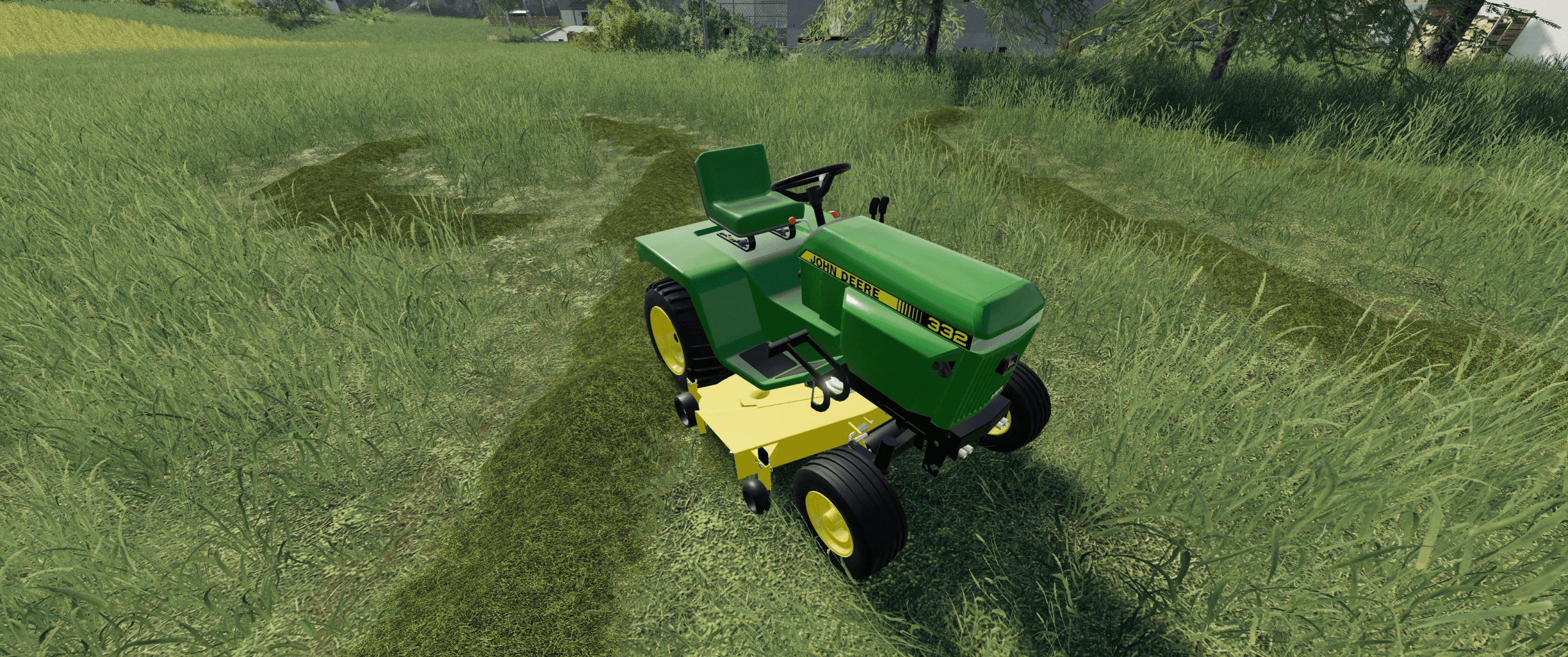 JOHN DEERE 332 LAWN TRACTOR WITH LAWN MOWER AND GARDEN 2