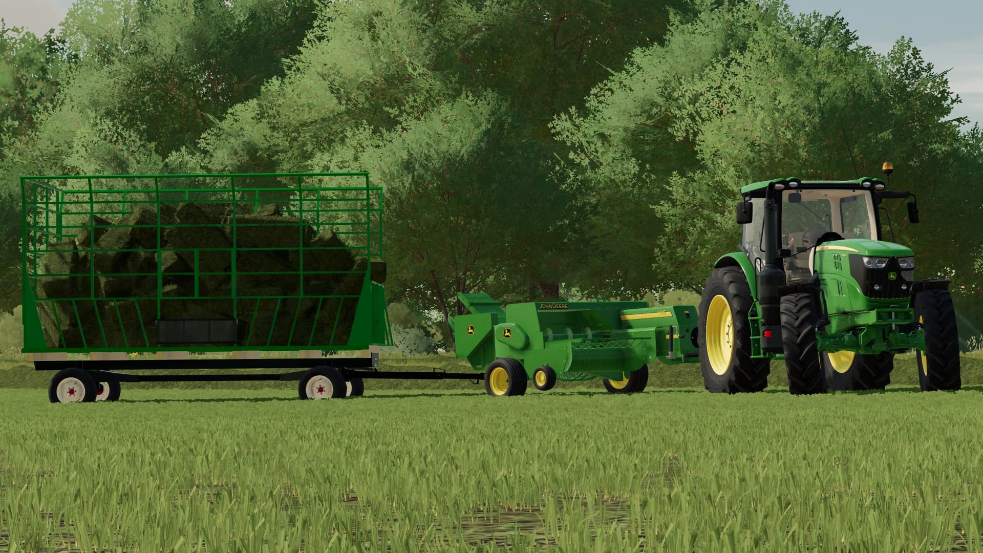 JOHN DEERE 348 SQUARE BALER 4