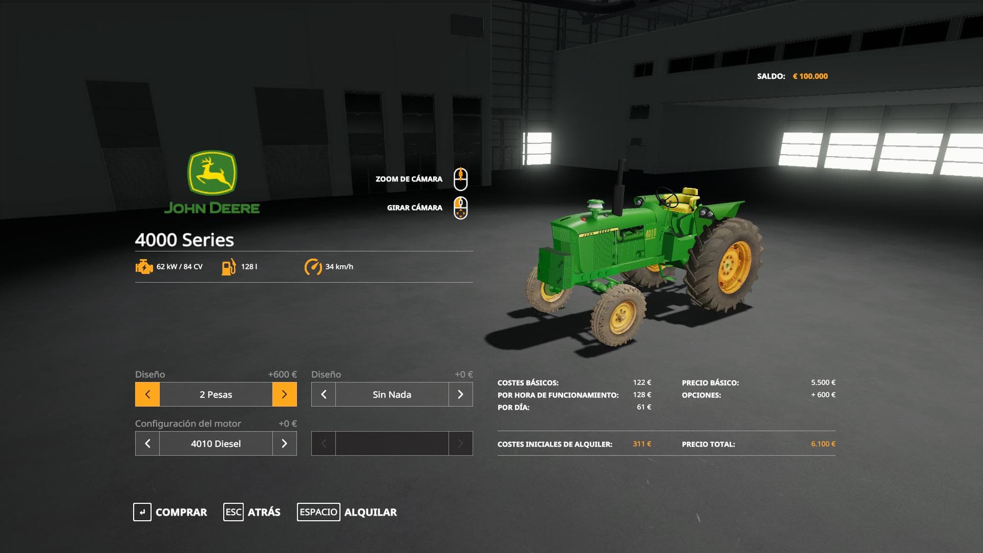 JOHN DEERE 4000 SERIES ESP 5