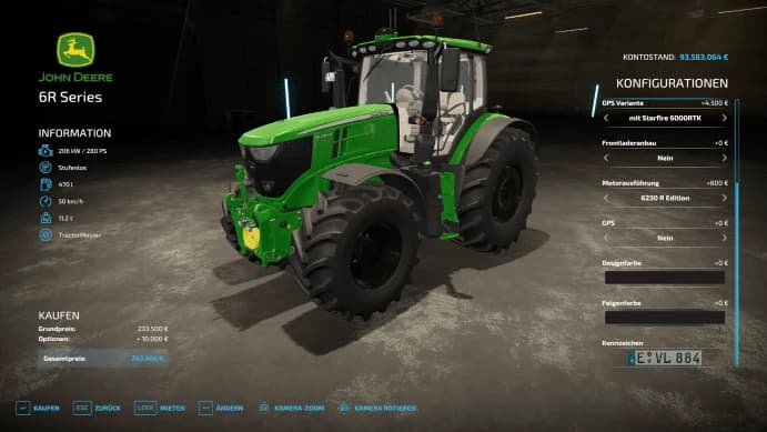 JOHN DEERE 6R 3