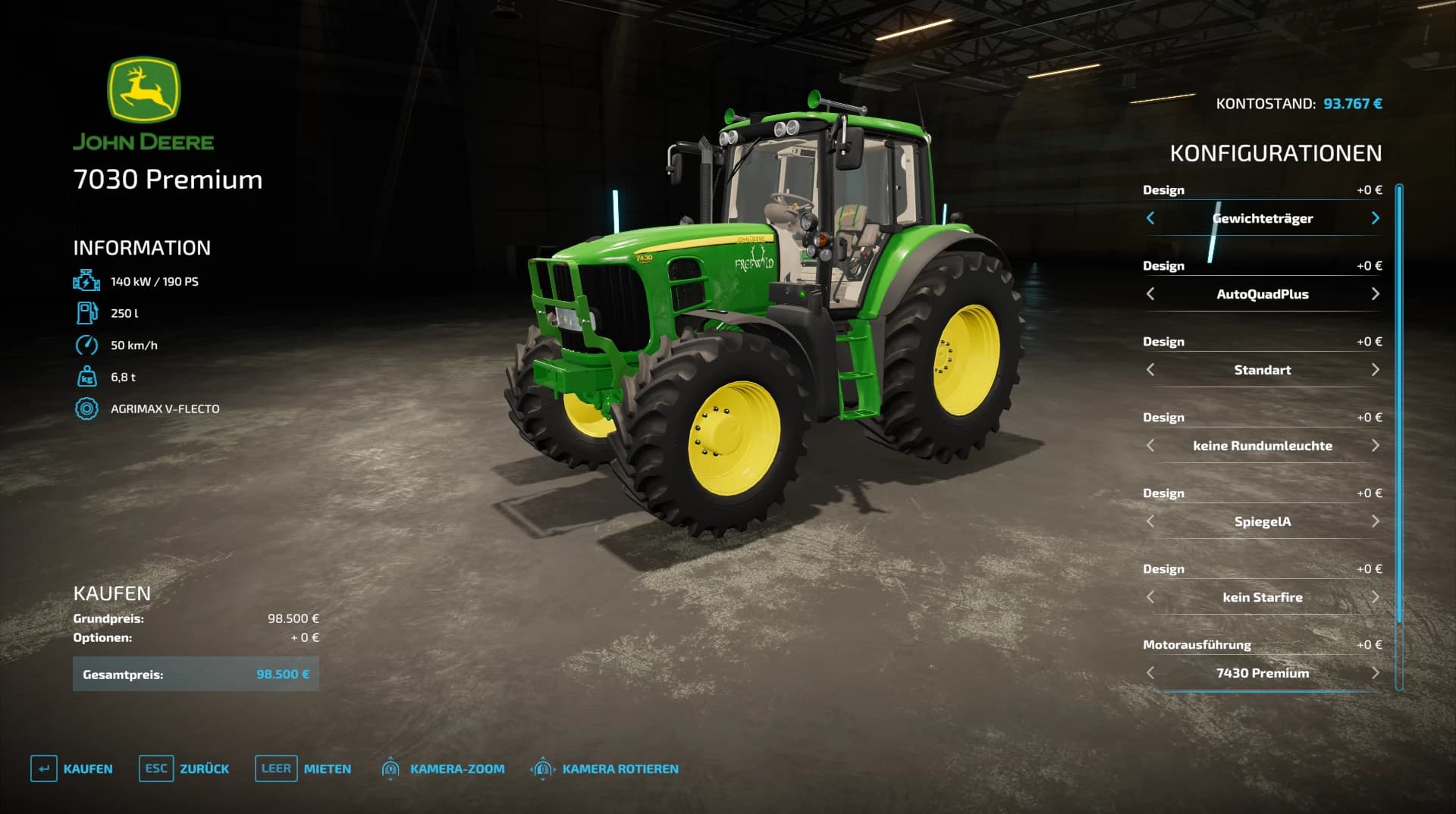 JOHN DEERE 7030+ MUCH EXTRAS 2