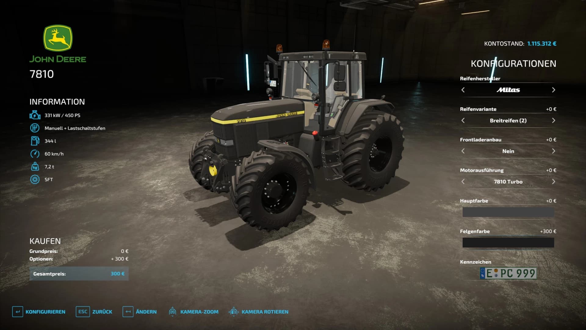 JOHN DEERE 7810 PLUS 2