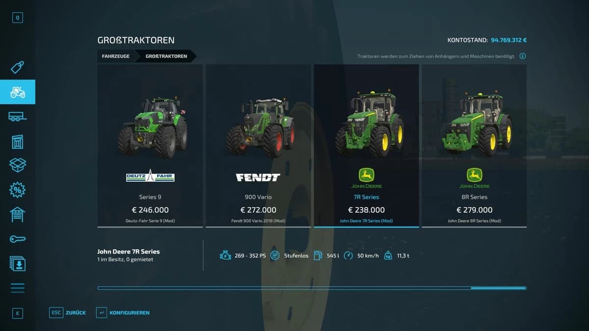JOHN DEERE 7R
