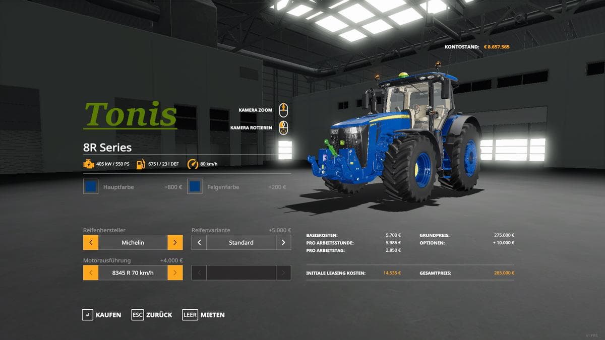 JOHN DEERE 850 PS