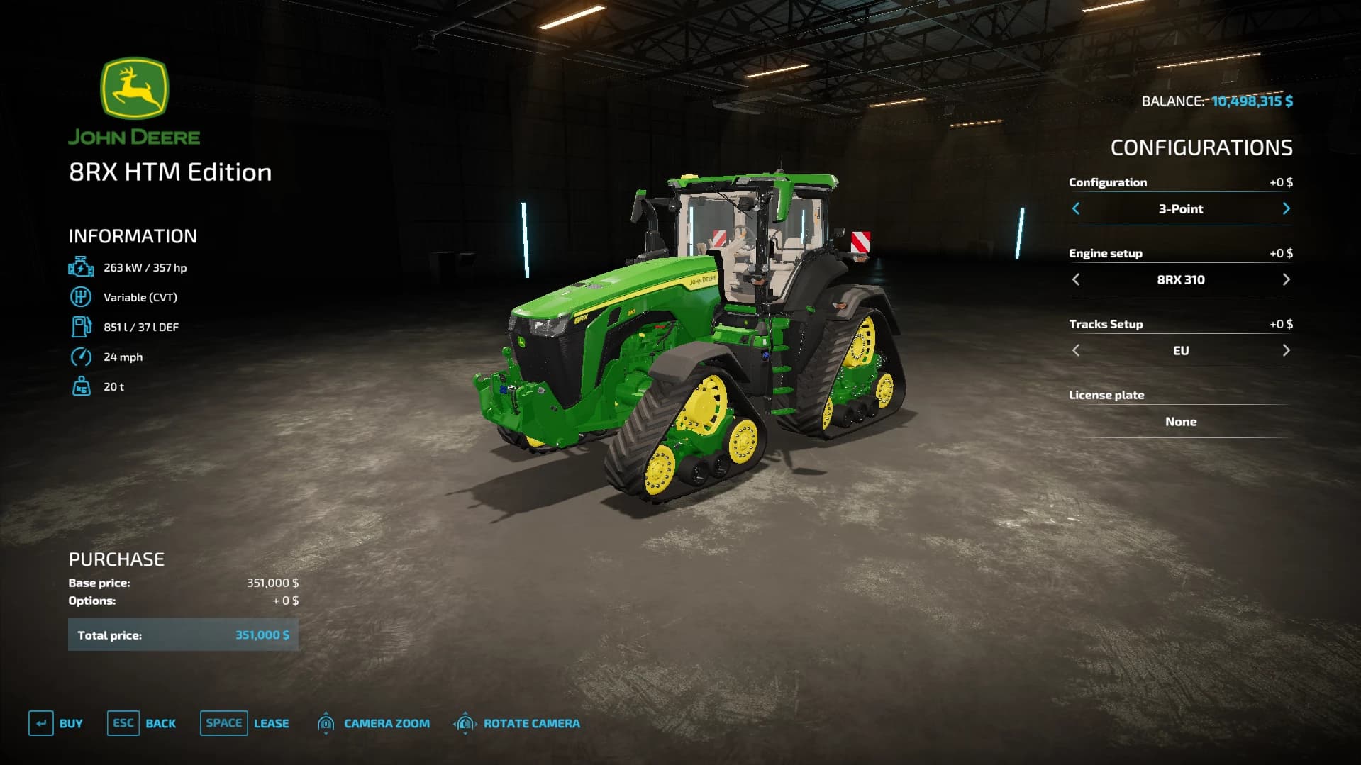 JOHN DEERE 8R PACK 2