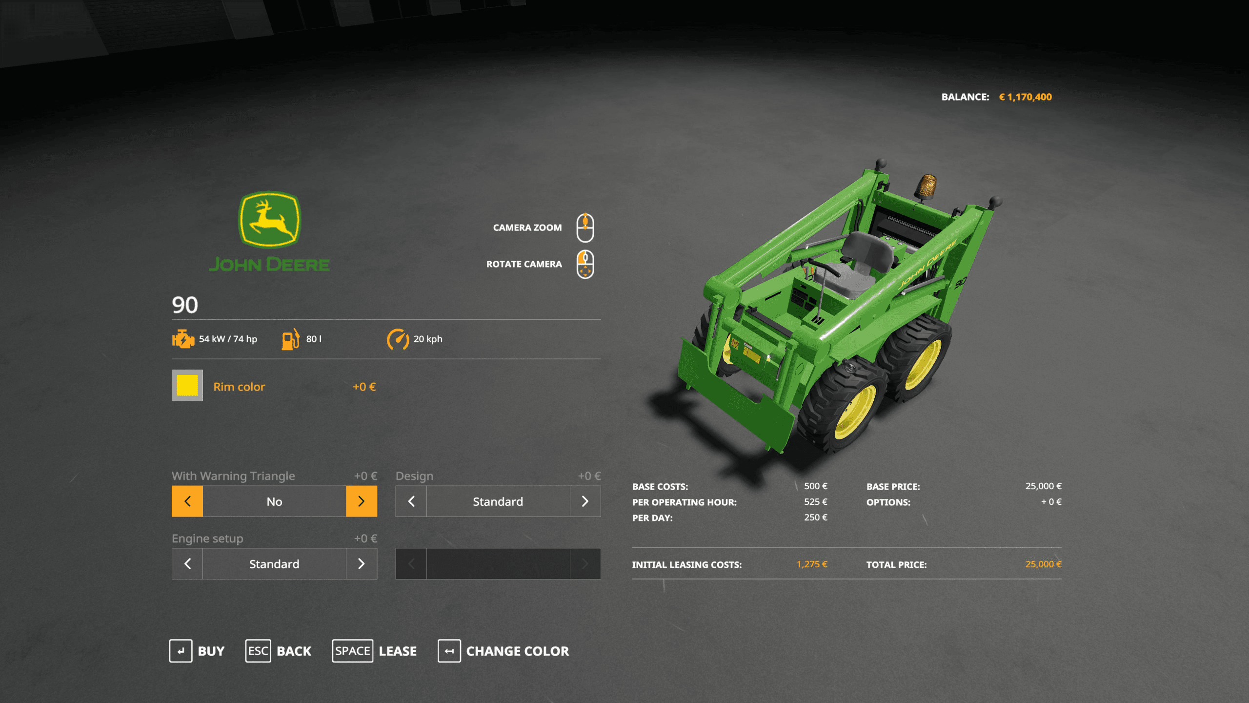 JOHN DEERE 90 SKIDSTEER (NO ROLL-CAGE) 3