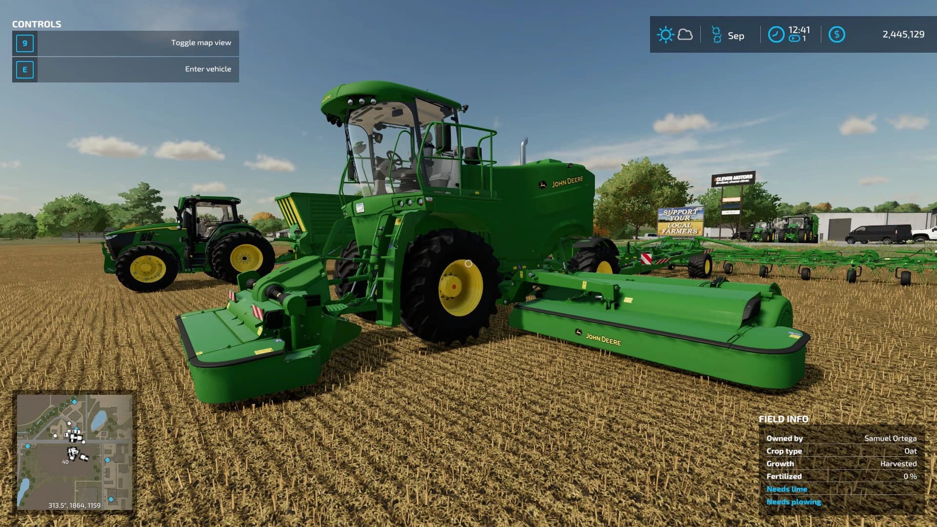 JOHN DEERE BIG M 450 MOWER WITH PTO 4