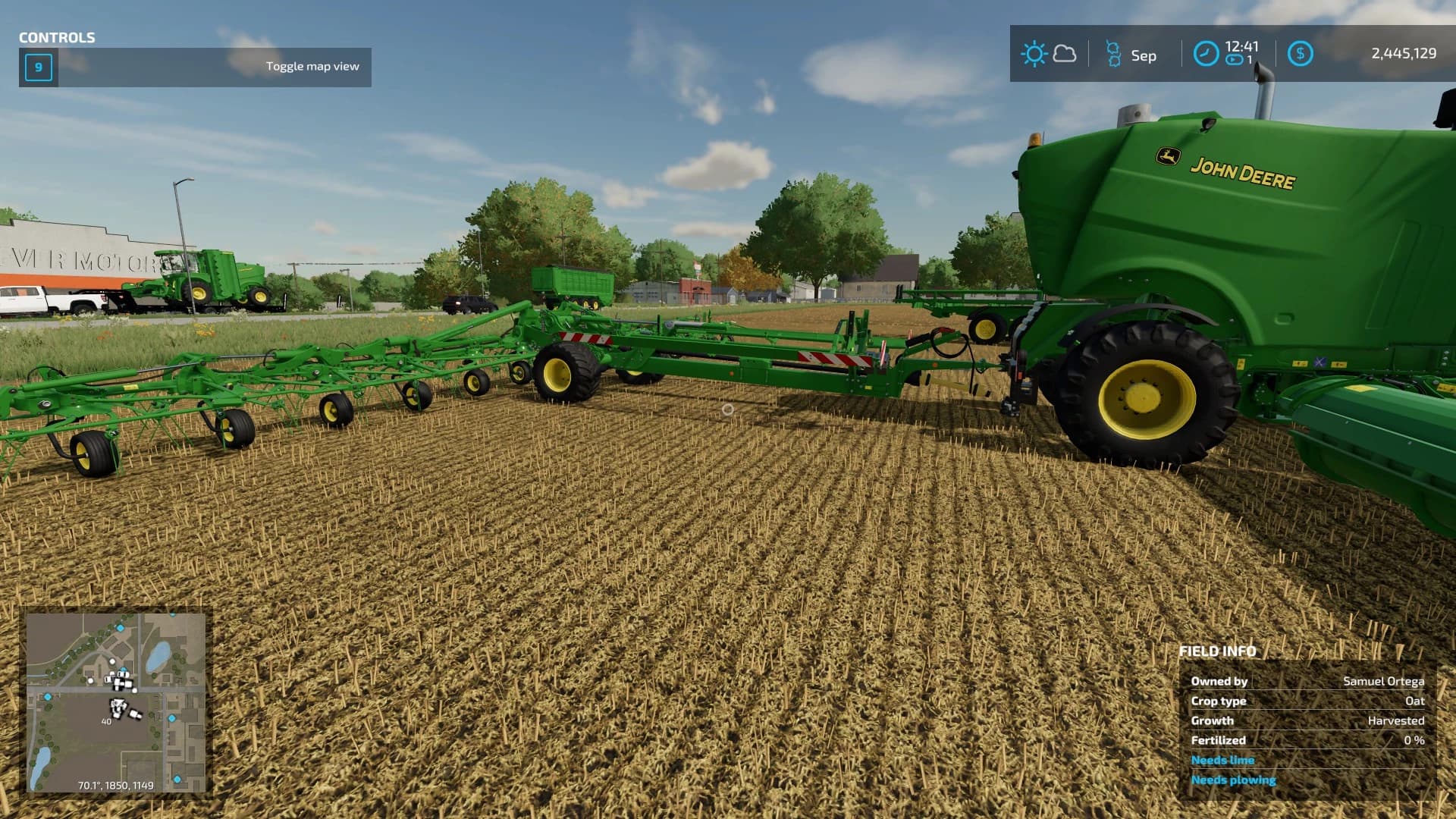 JOHN DEERE BIG M 450 MOWER WITH PTO 3