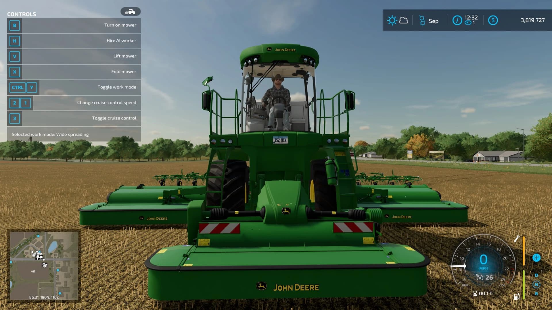 JOHN DEERE BIG M 450 MOWER WITH PTO 2