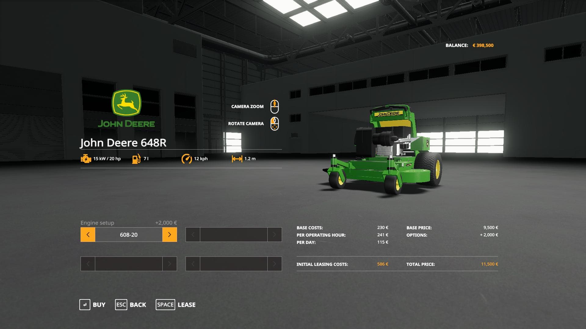 JOHN DEERE STAND ON MOWER 4
