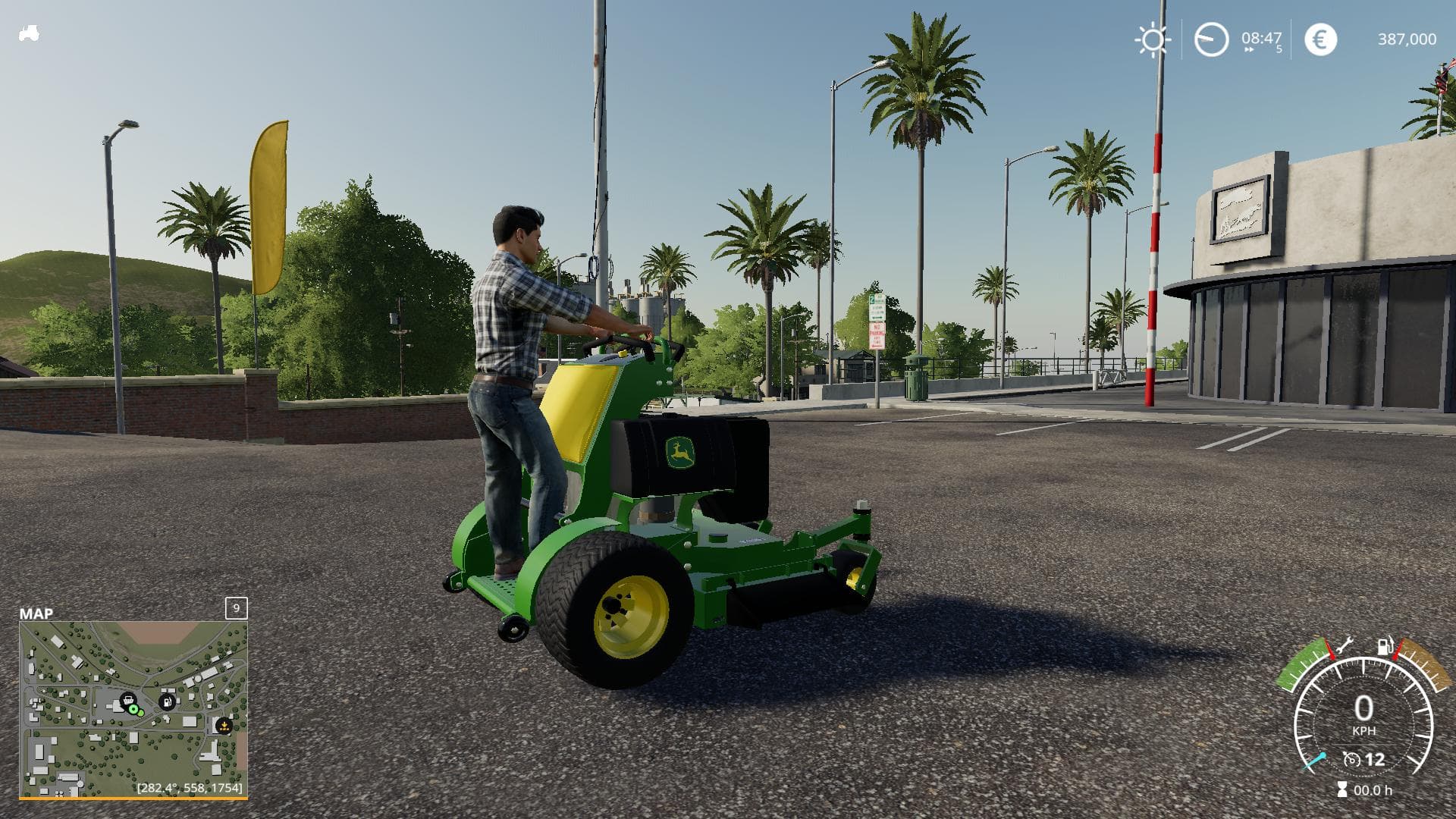 JOHN DEERE STAND ON MOWER 2