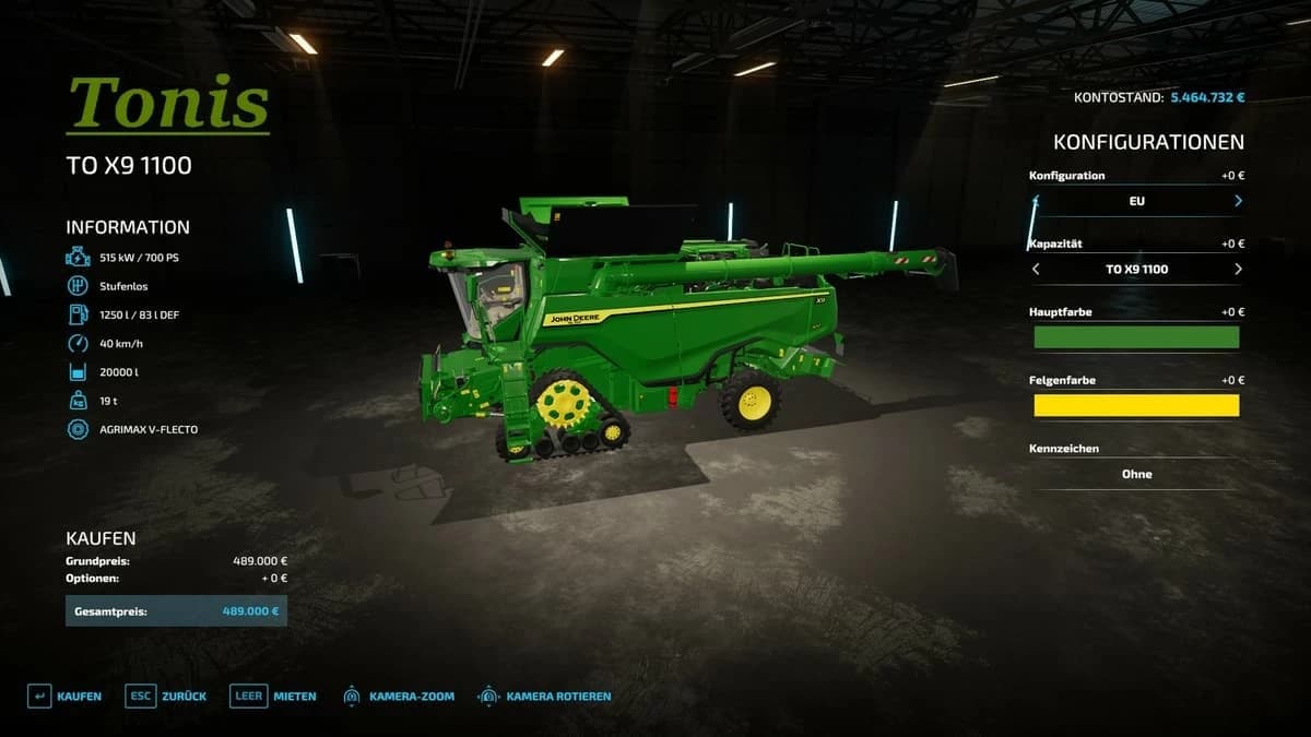 JOHN DEERE X9 4
