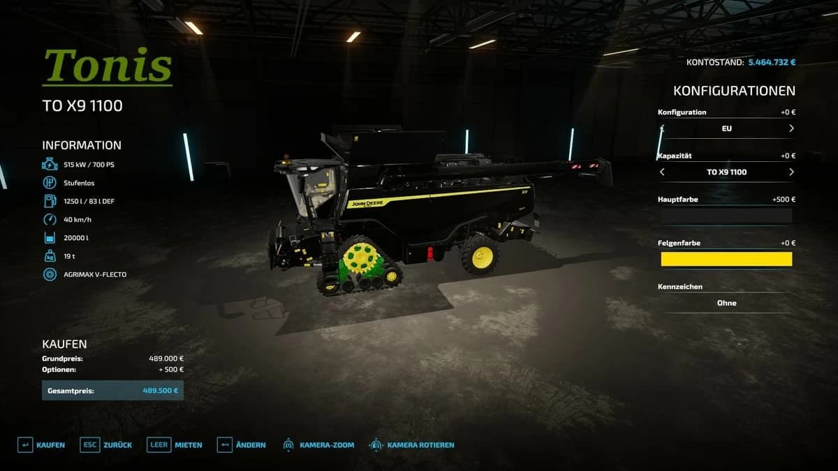 JOHN DEERE X9 3