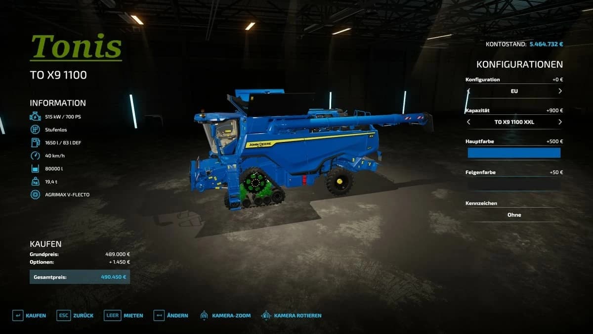 JOHN DEERE X9 2