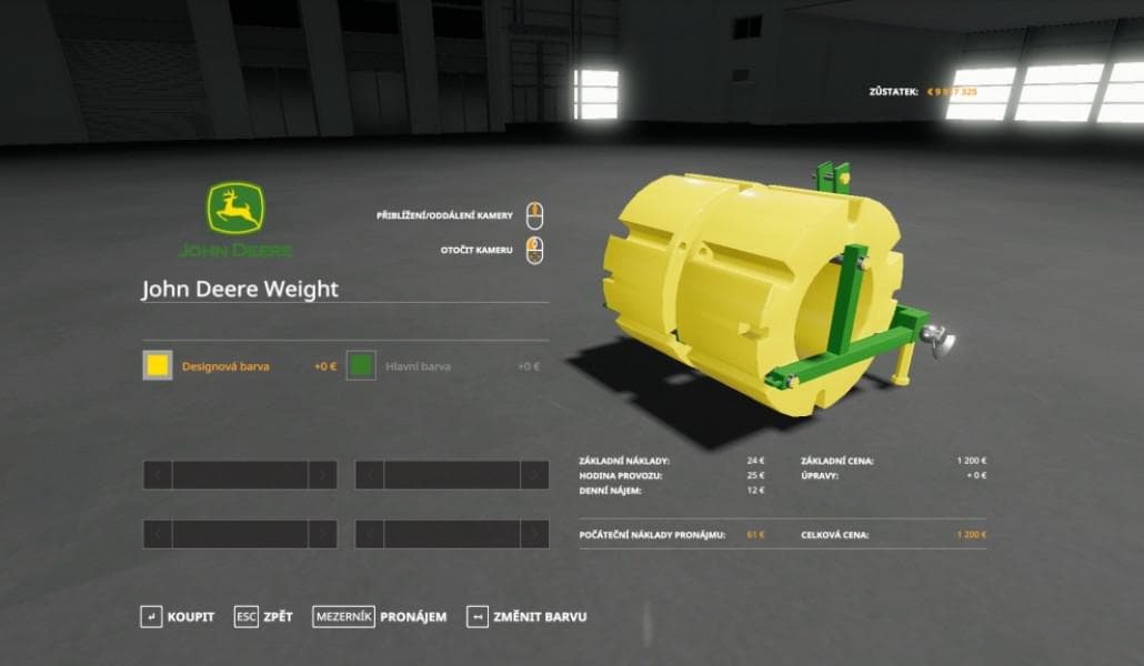 JOHN DEERE WEIGHT 2