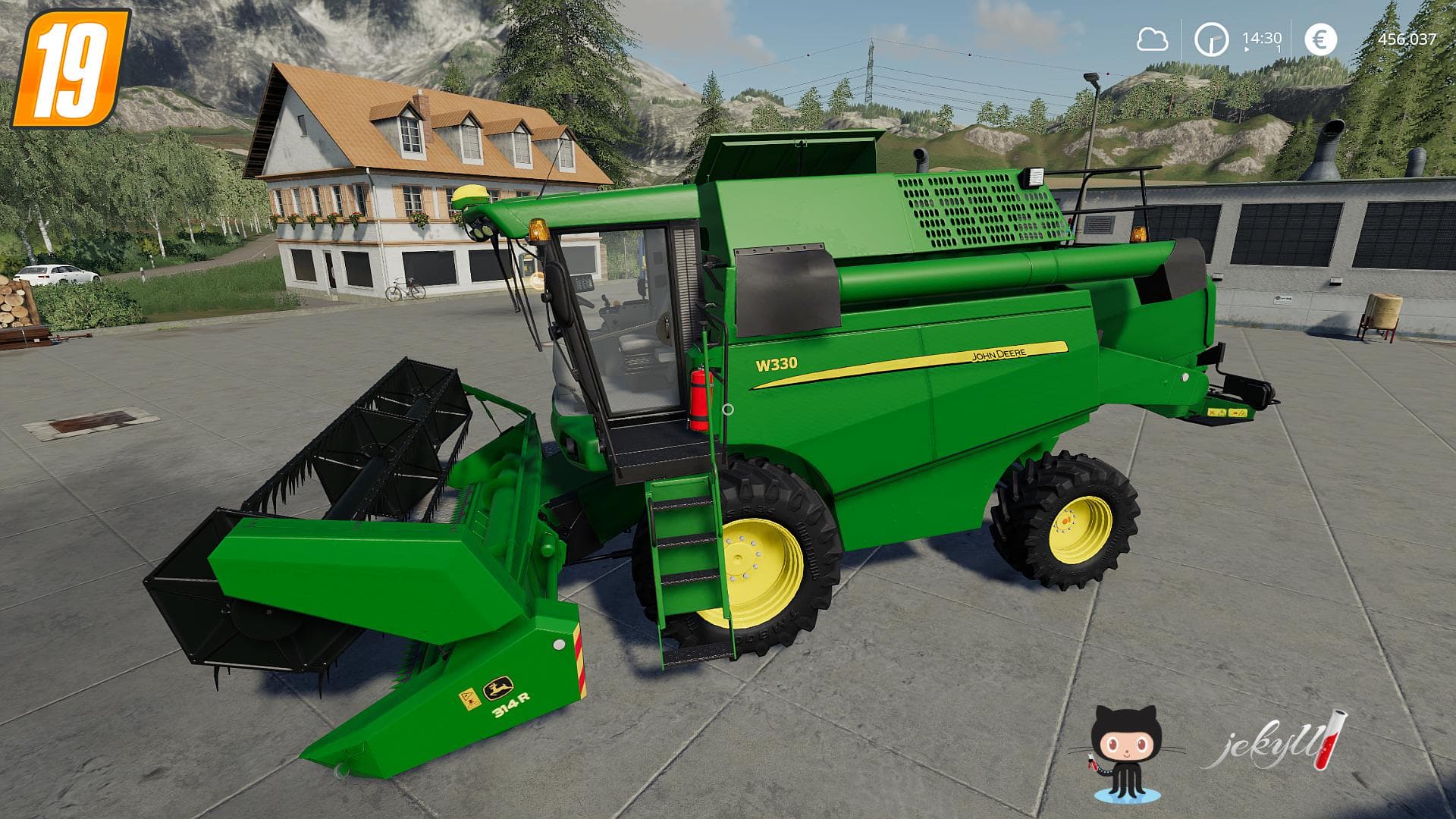 John Deere W330 + 314R 5