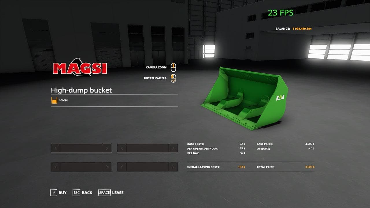 JOHN DEERE LOADER BUCKET 5