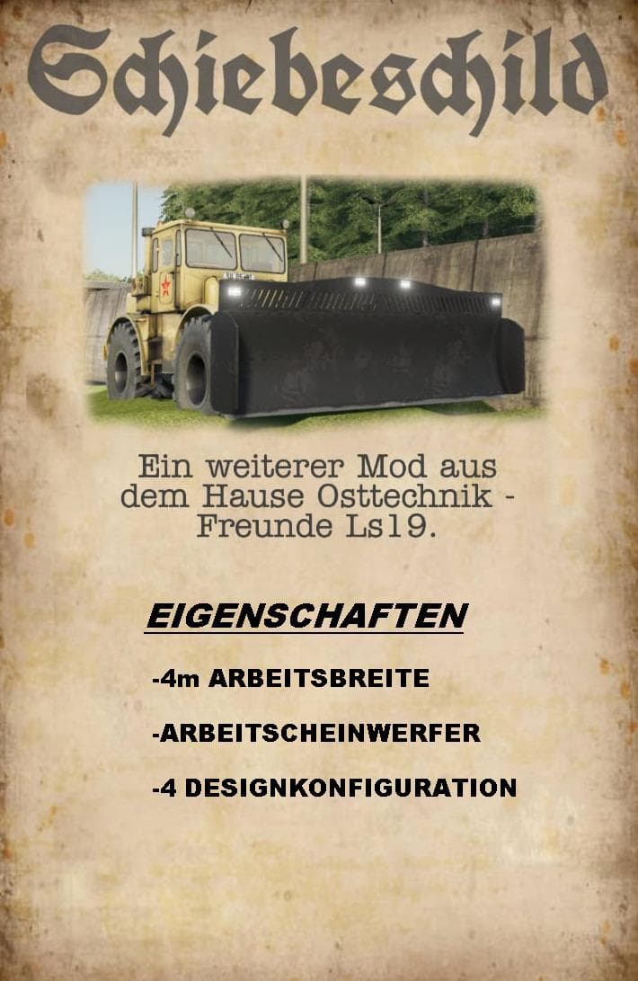 K700 EIGENBAU SCHIEBESCHILD