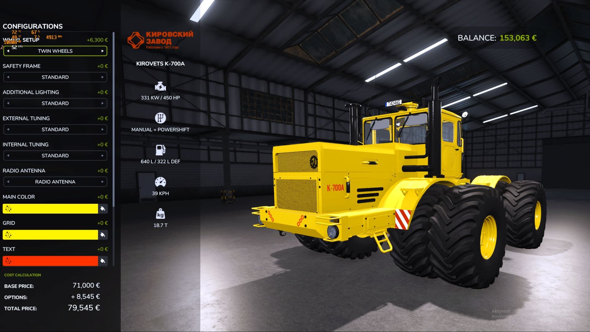 KIROVETS K-700A K-701 3