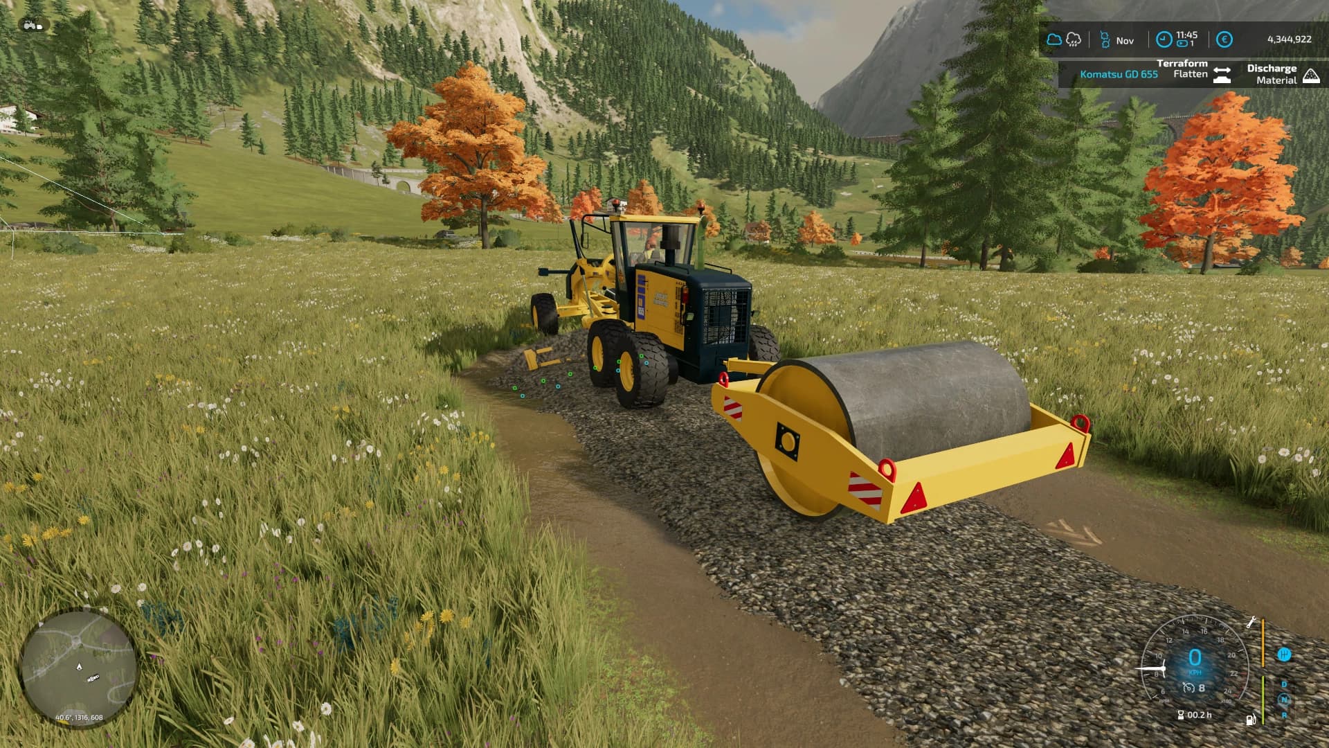 KOMATSU GD-655 MOTOR GRADER
