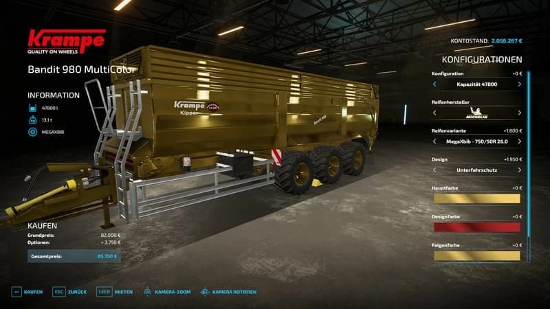 KRAMPE BANDIT MEGA PACK 550/750/800/980&SATTEL 2