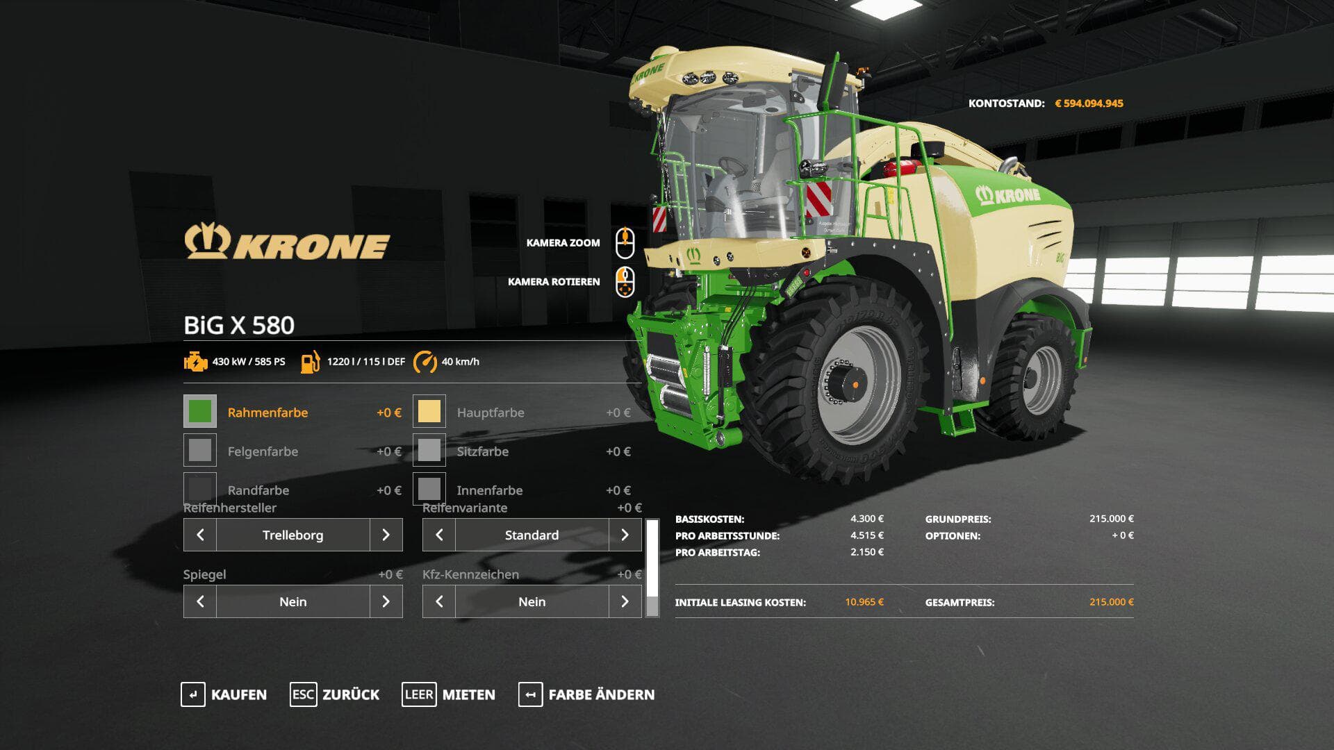 KRONE BIG X 580 PACK 4