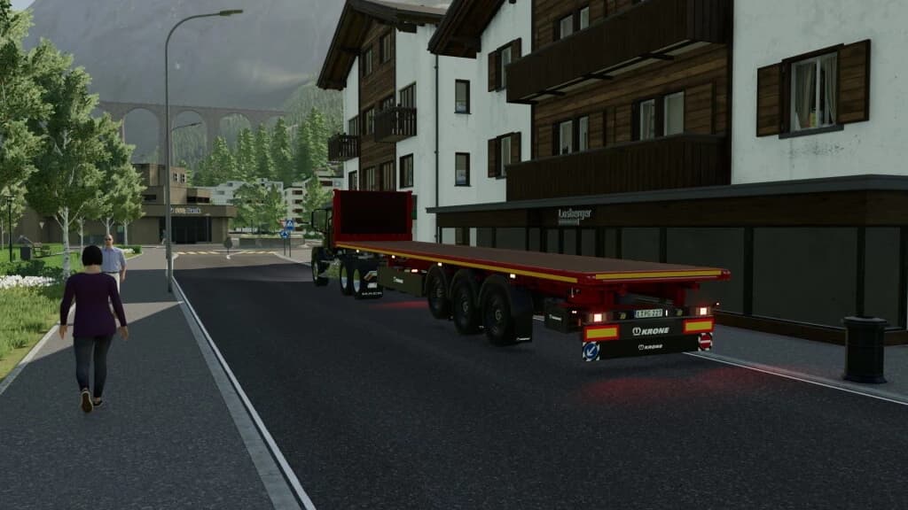 KRONE FLATBED SEMITRAILER 4