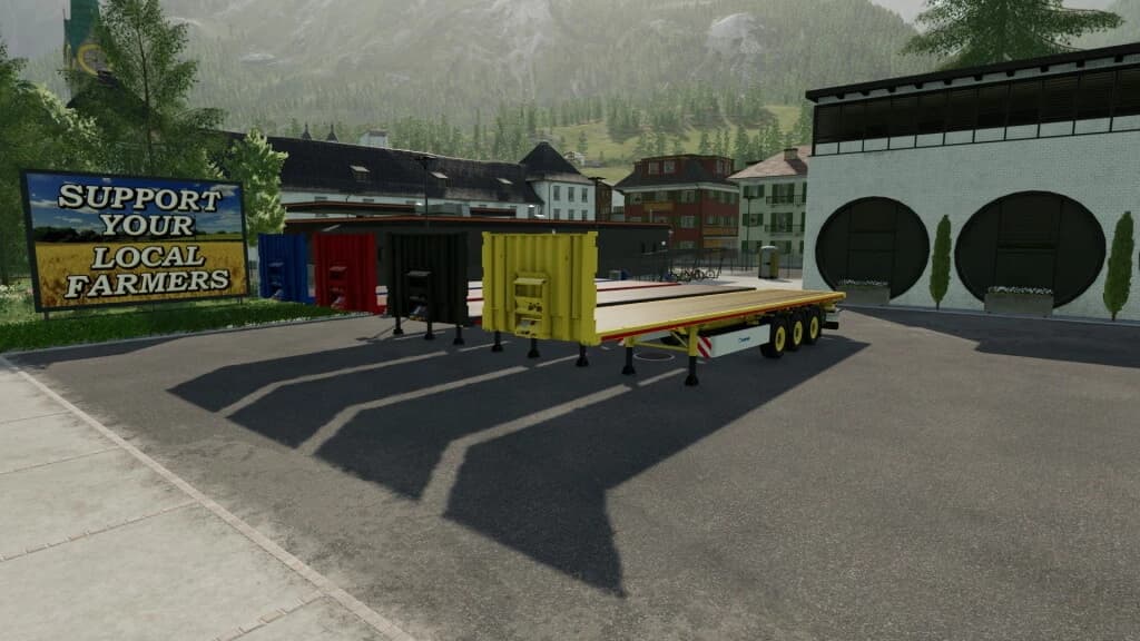 KRONE FLATBED SEMITRAILER