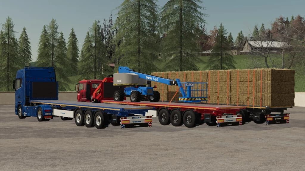 KRONE FLATBED TRAILER 3