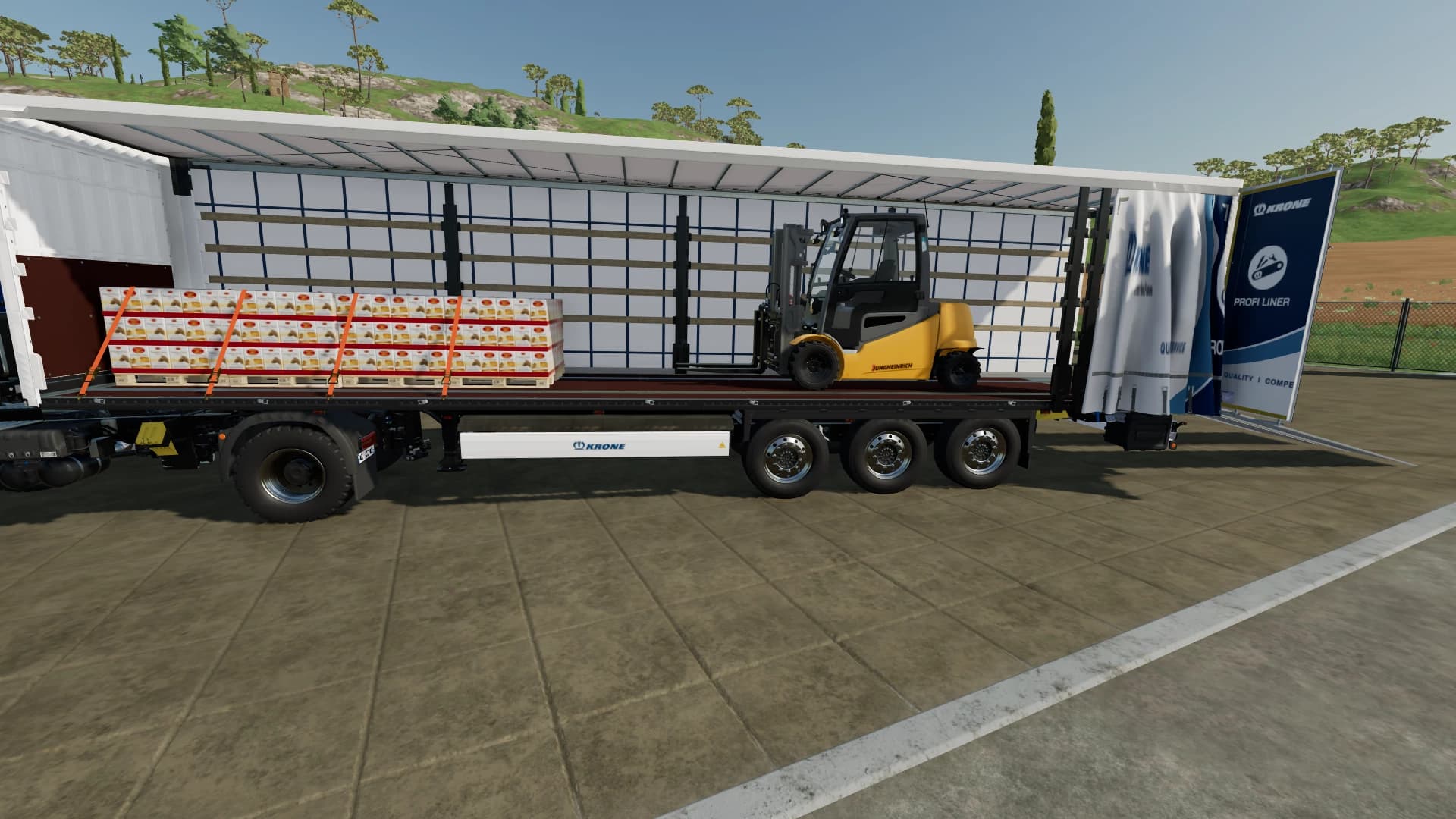 KRONE PROFI LINER WITH RAMPS AL 4