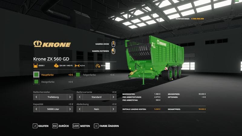 KRONE ZX 560 GD