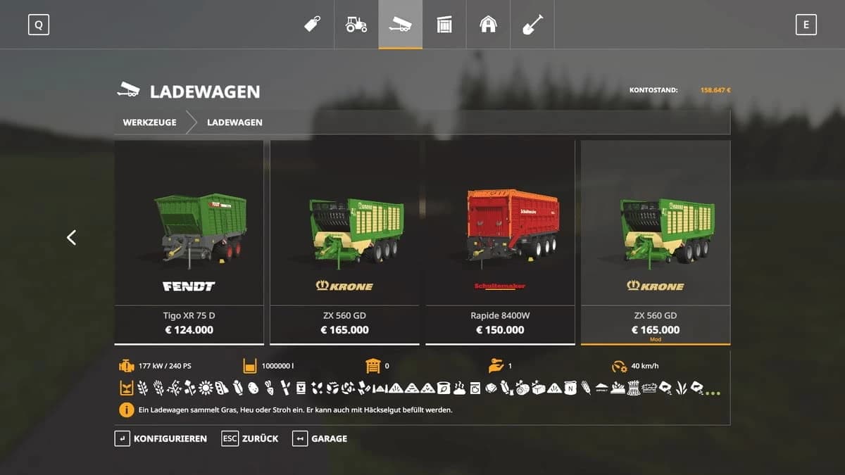KRONE ZX560GD
