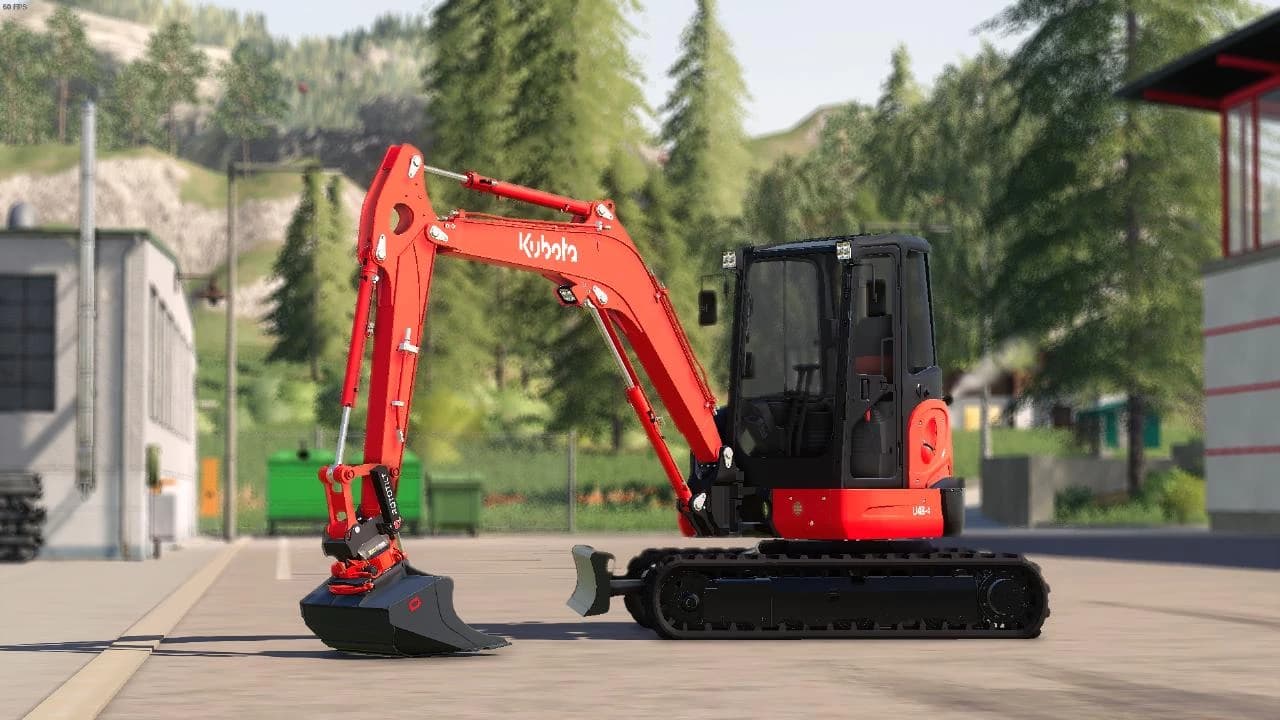 KUBOTA U48 WITH ROTOTILT R2 3