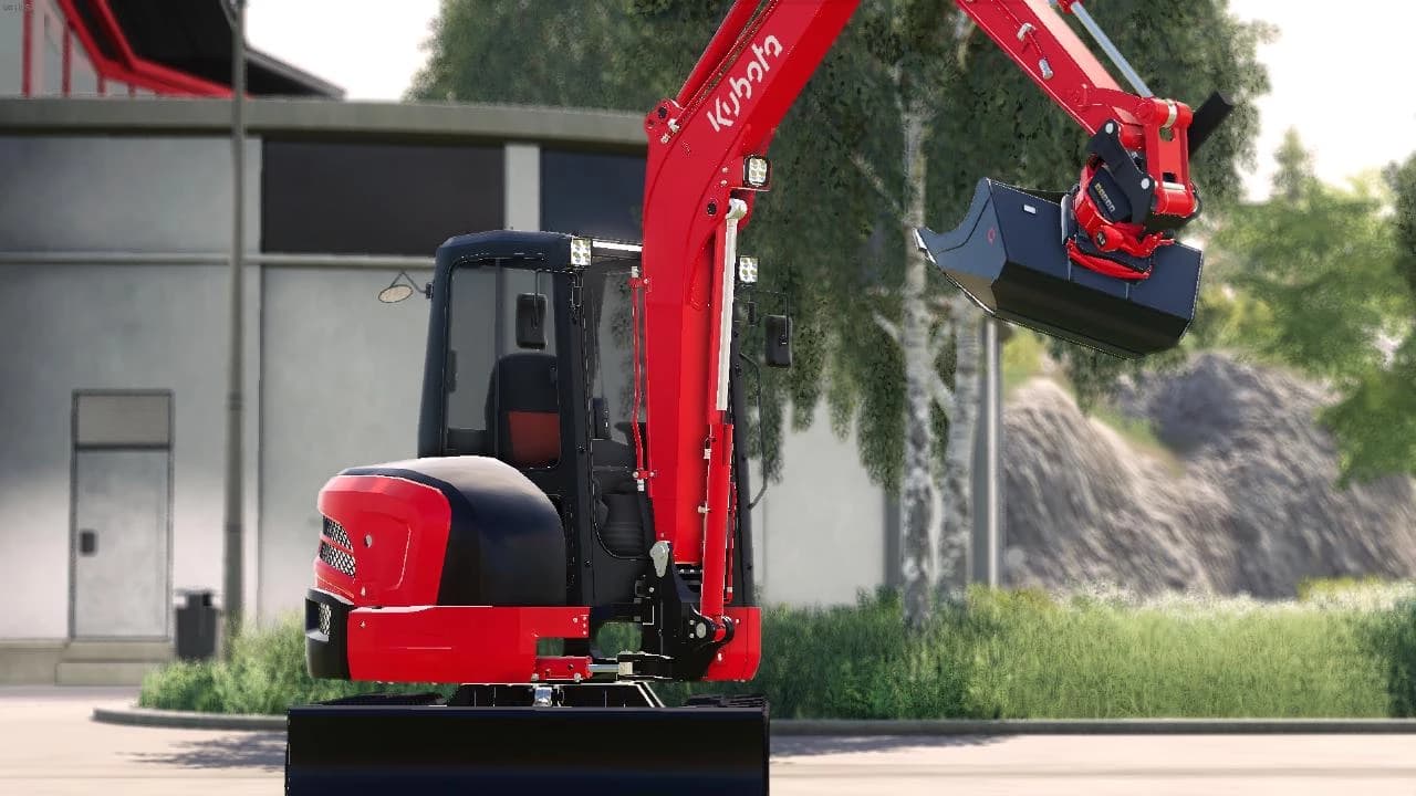 KUBOTA U48 WITH ROTOTILT R2 2