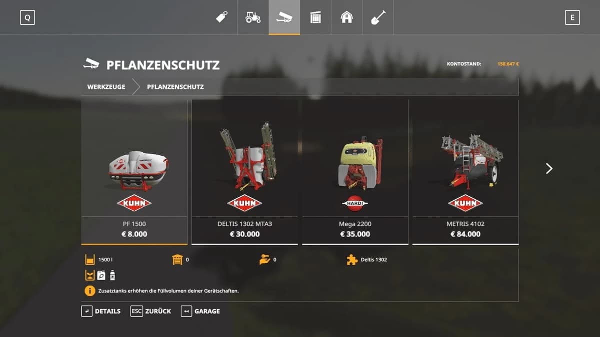 KUHN FELDSPRITZE 3