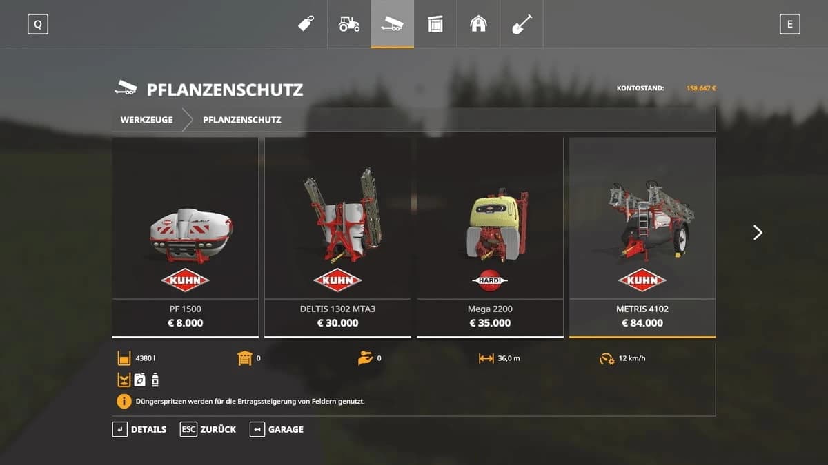 KUHN FELDSPRITZE 2