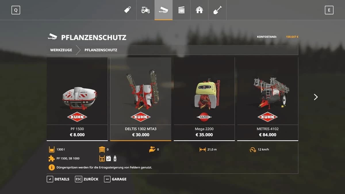KUHN FELDSPRITZE
