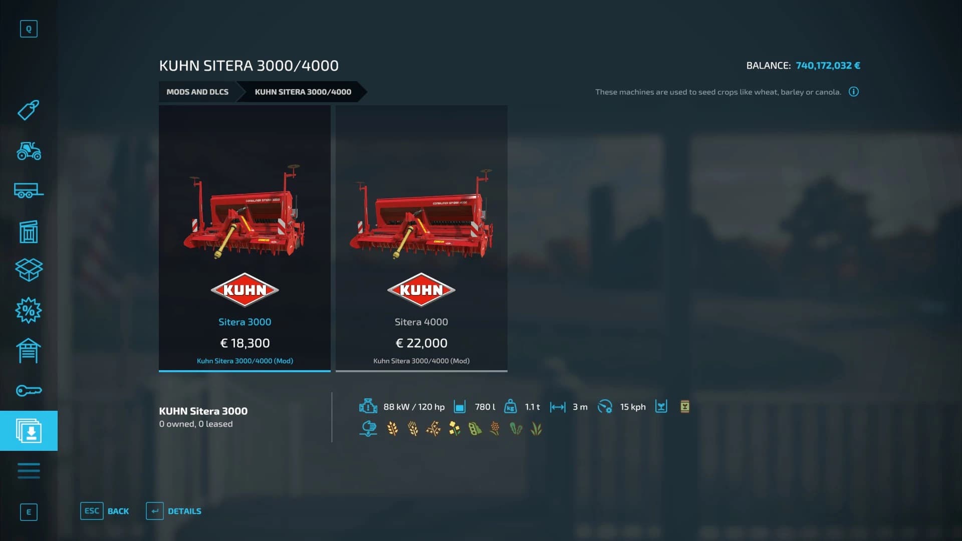 KUHN SITERA 3000/4000