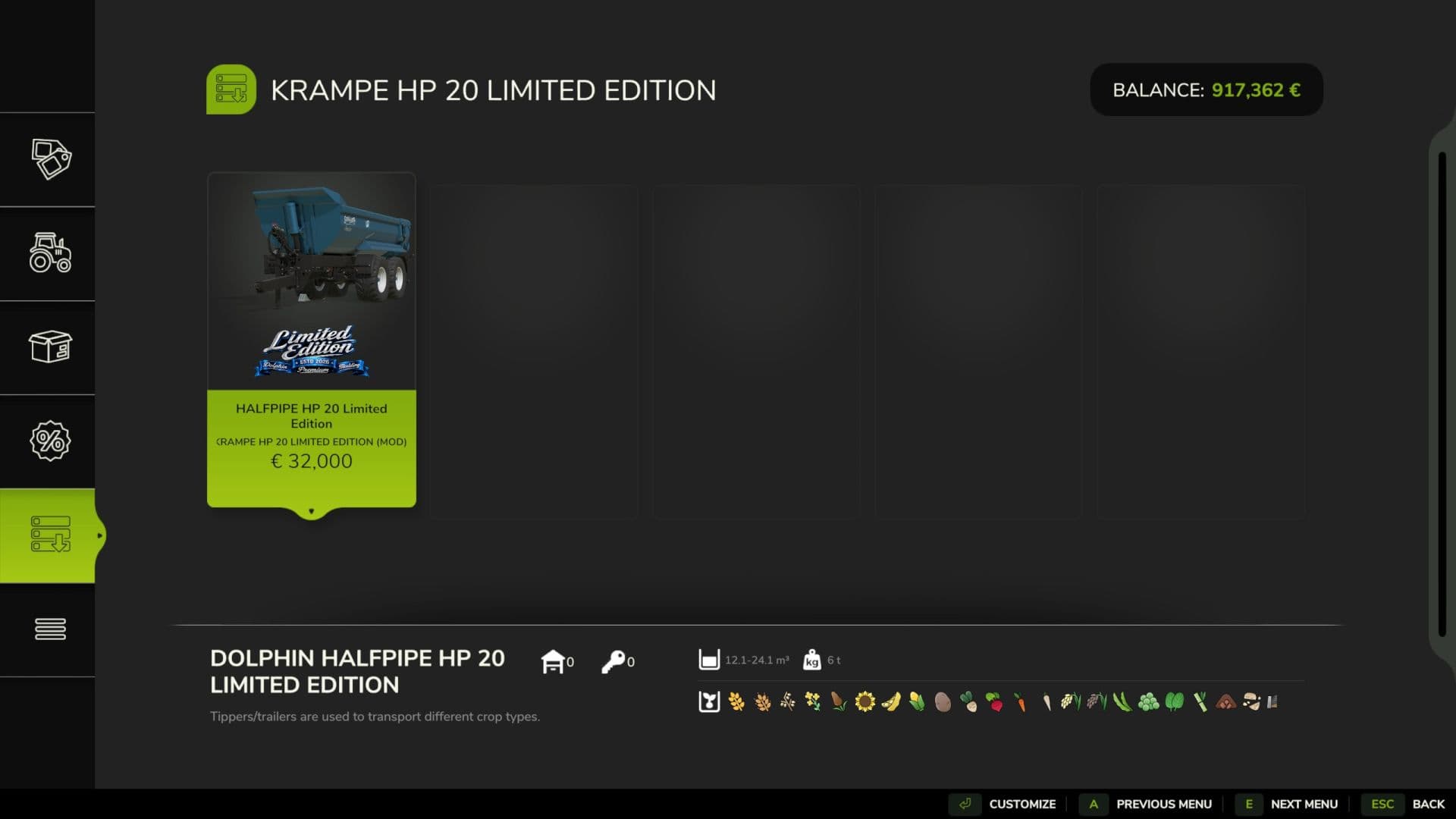 Krampe HP 20 Limited Edition 3