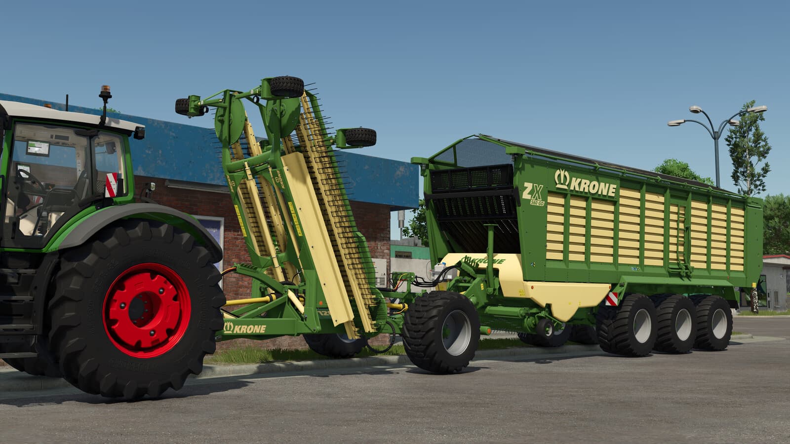 Krone Trailed Windrower 6
