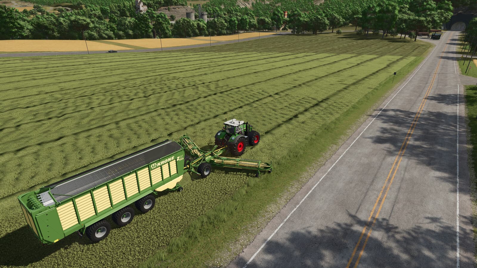Krone Trailed Windrower 4