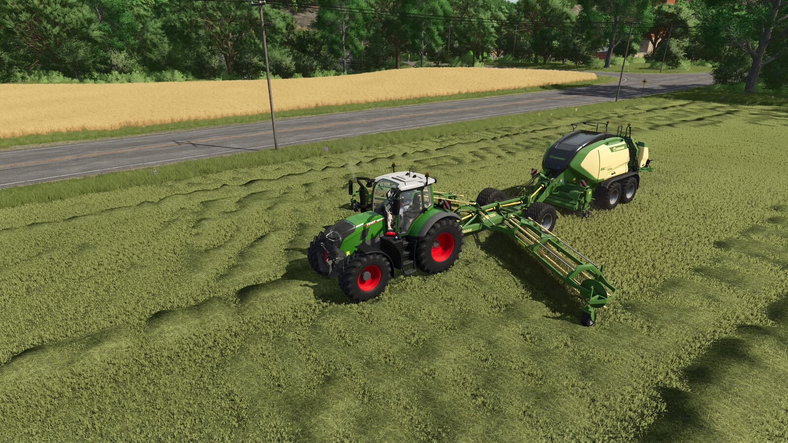 Krone Trailed Windrower 2