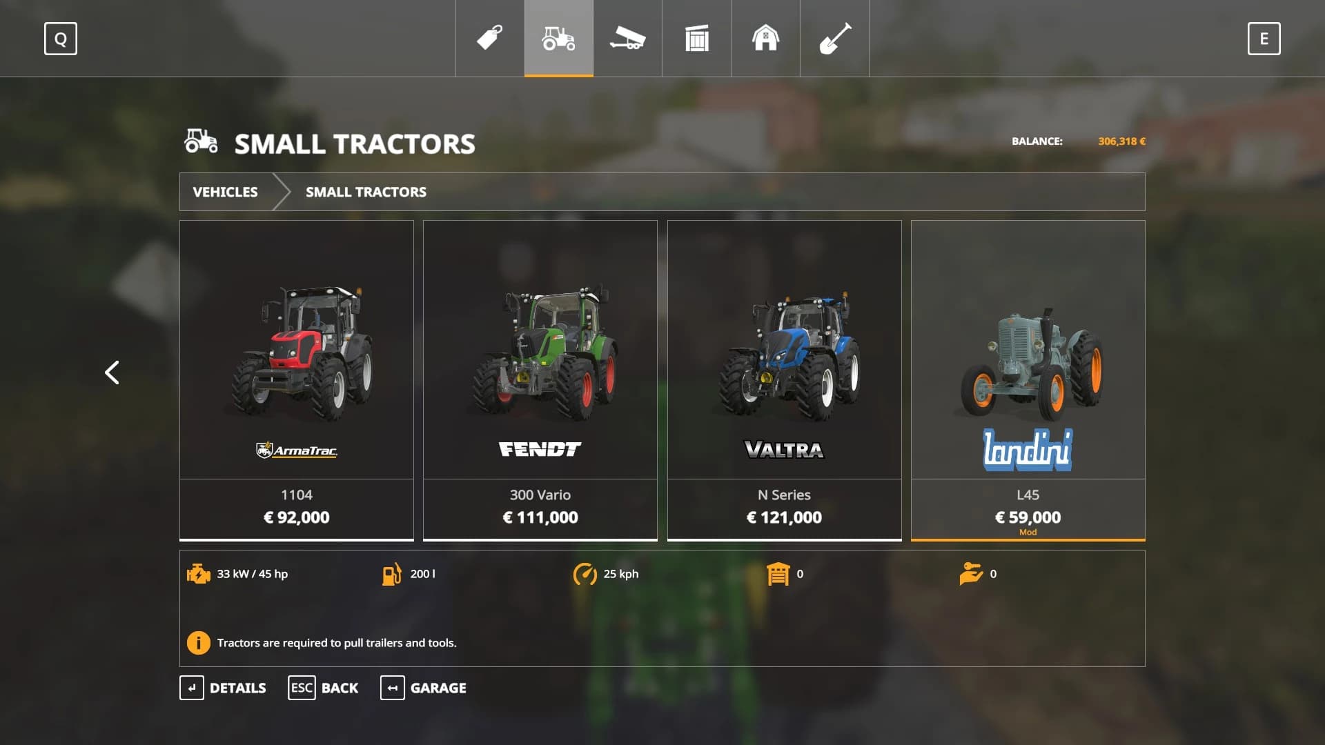 LANDINI L45