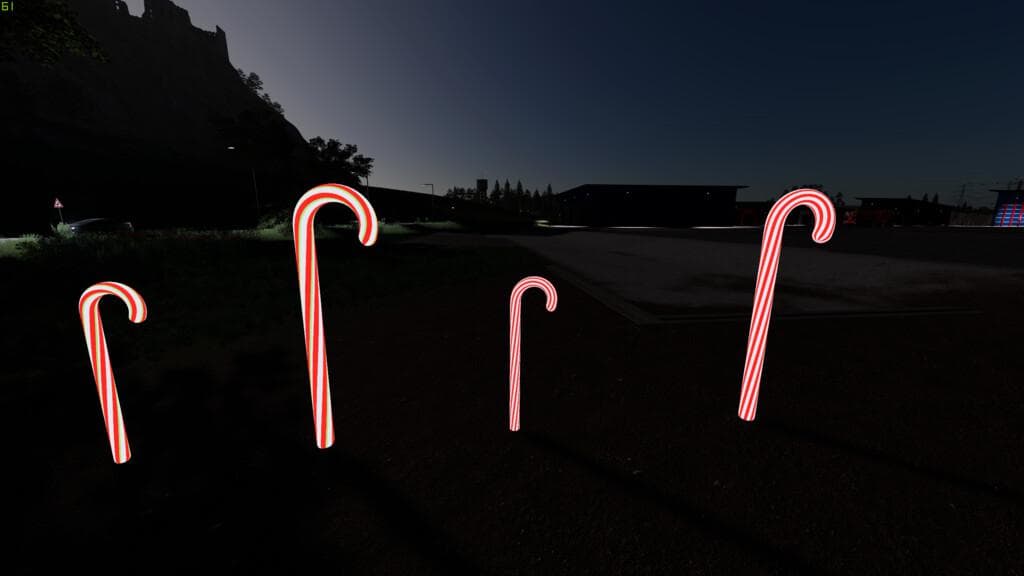 LIGHTED CANDY CANE PACK 5